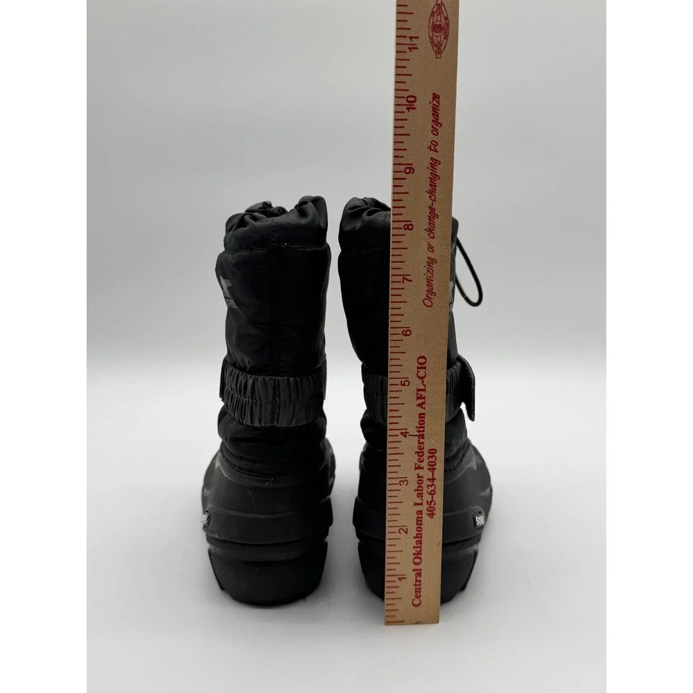 Sorel Kids Flurry Black Waterproof Winter Snow Boots NC1965-016 Size 10 Toddler